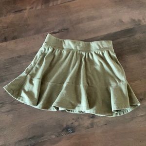Girls olive skirt
